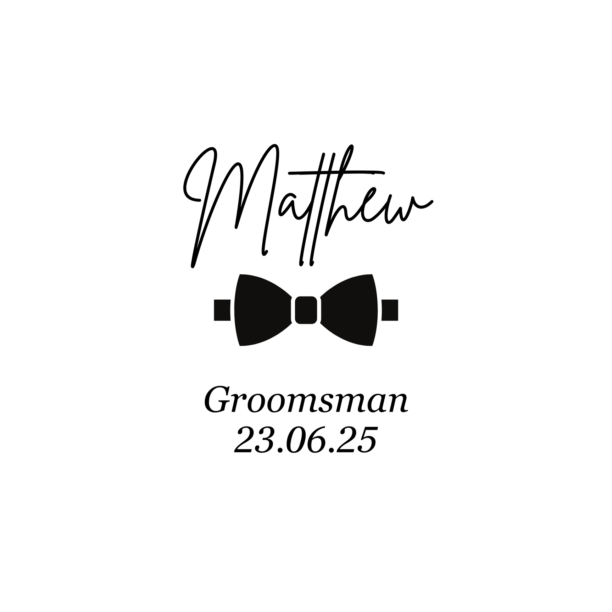 Personalised Pocket Watch with Chain, Engraved Groomsmen & Best Man Wedding Gift