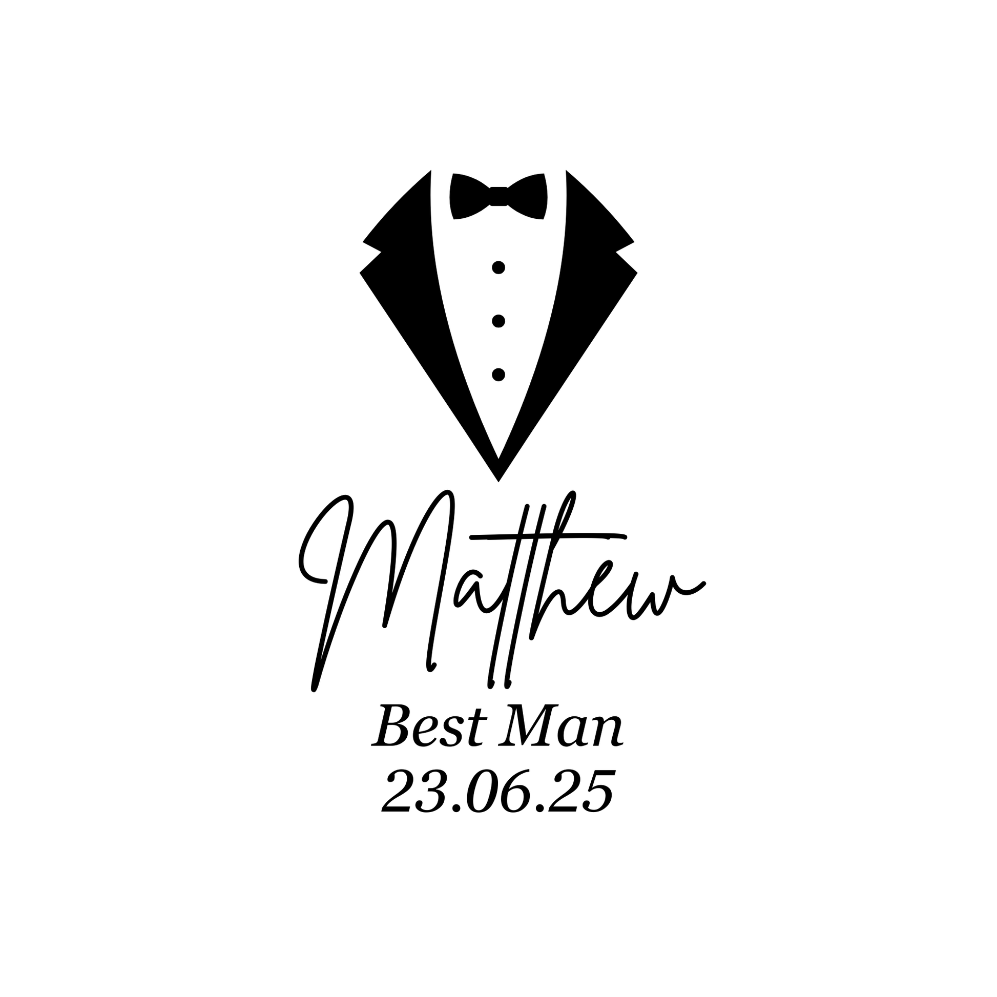 Personalised Pocket Watch with Chain, Engraved Groomsmen & Best Man Wedding Gift