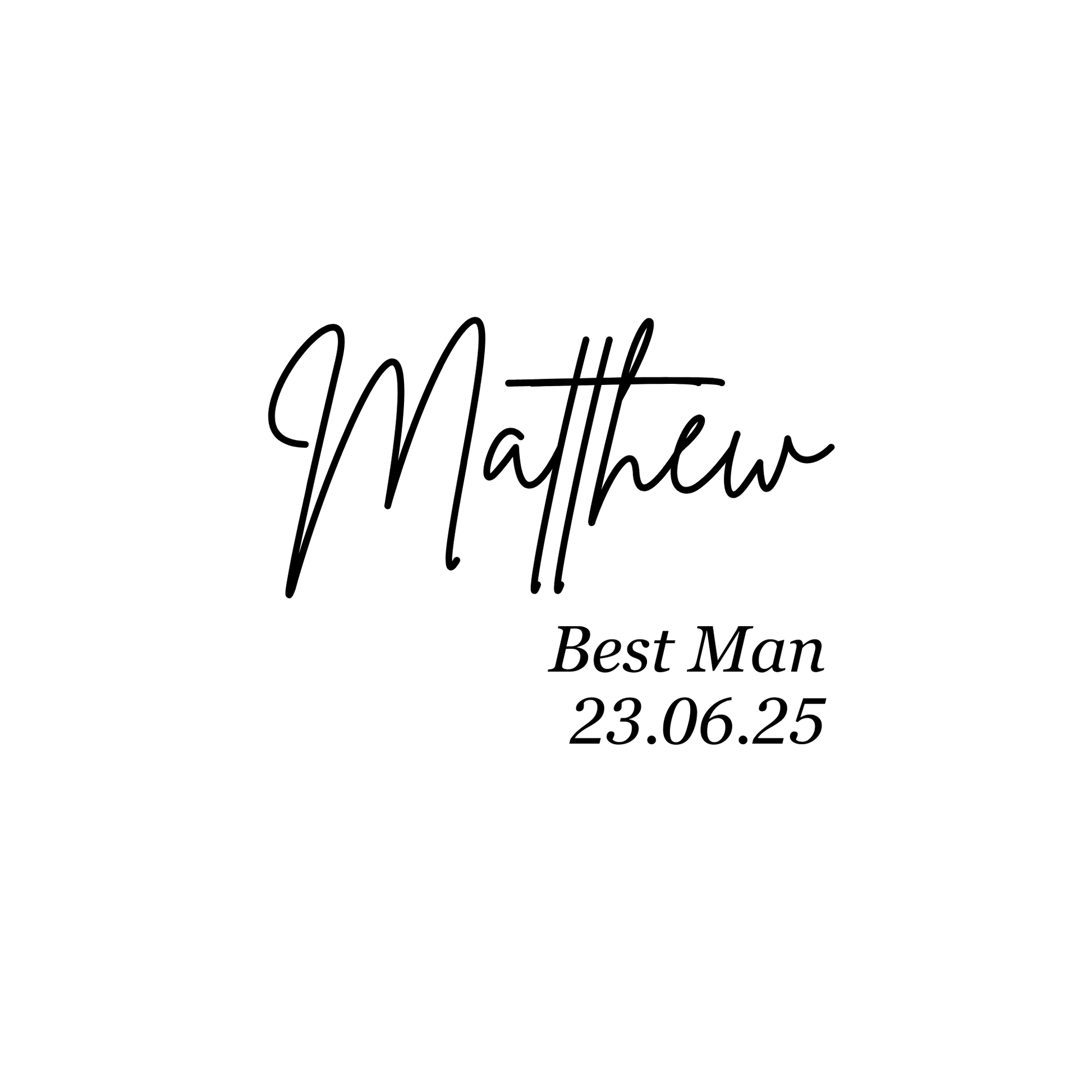 Personalised Pocket Watch with Chain, Engraved Groomsmen & Best Man Wedding Gift