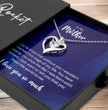 To My Mother - Sterling Silver Necklace Personalised Gift With A Custom Message Card - Gift from Son / Daughter For Mum
