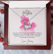 To My Mother Heart Shape Necklace Beautifully Gift Boxed