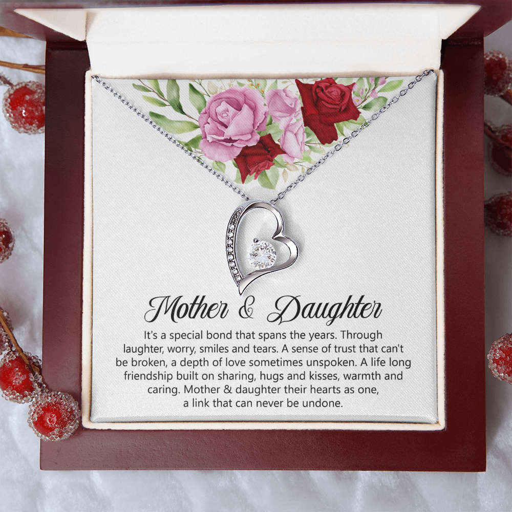 Mother & Daughters Heart Necklace Mother's Day Gift