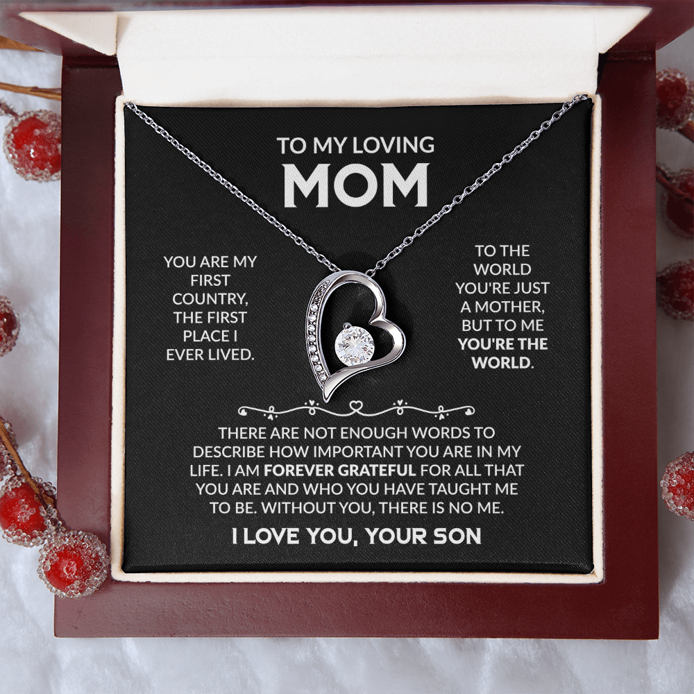 To My Loving Mom - The Perfect Necklace Gift  Set For Your Mother