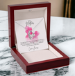 To My Mother Heart Shape Necklace Beautifully Gift Boxed