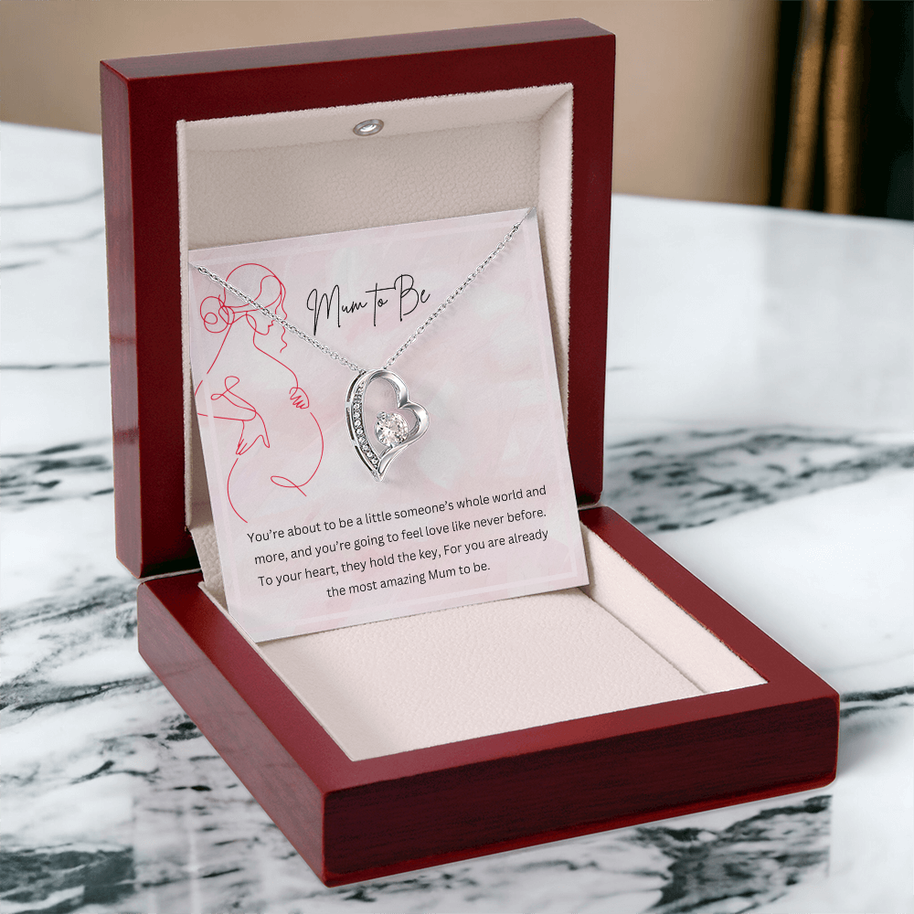 Mum to Be - Necklace Gift for New Mother Personalised Message Card