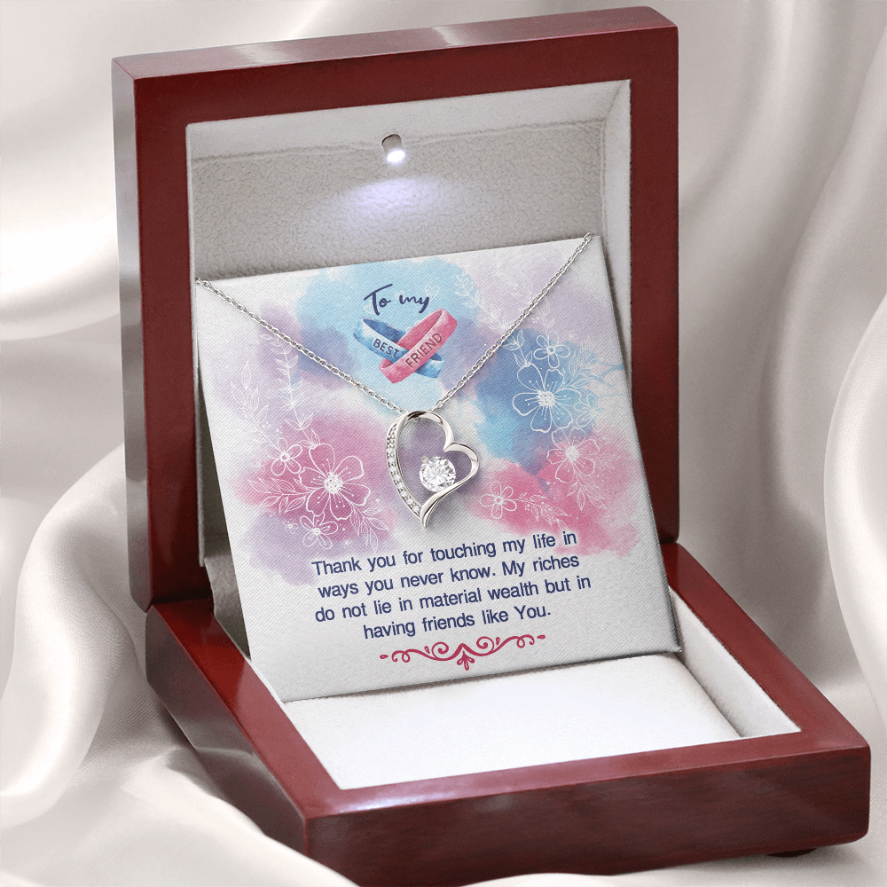 To My Best Friend - Love Heart Necklace Gift Boxed For your Bestie