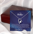 To My Mother - Sterling Silver Necklace Personalised Gift With A Custom Message Card - Gift from Son / Daughter For Mum