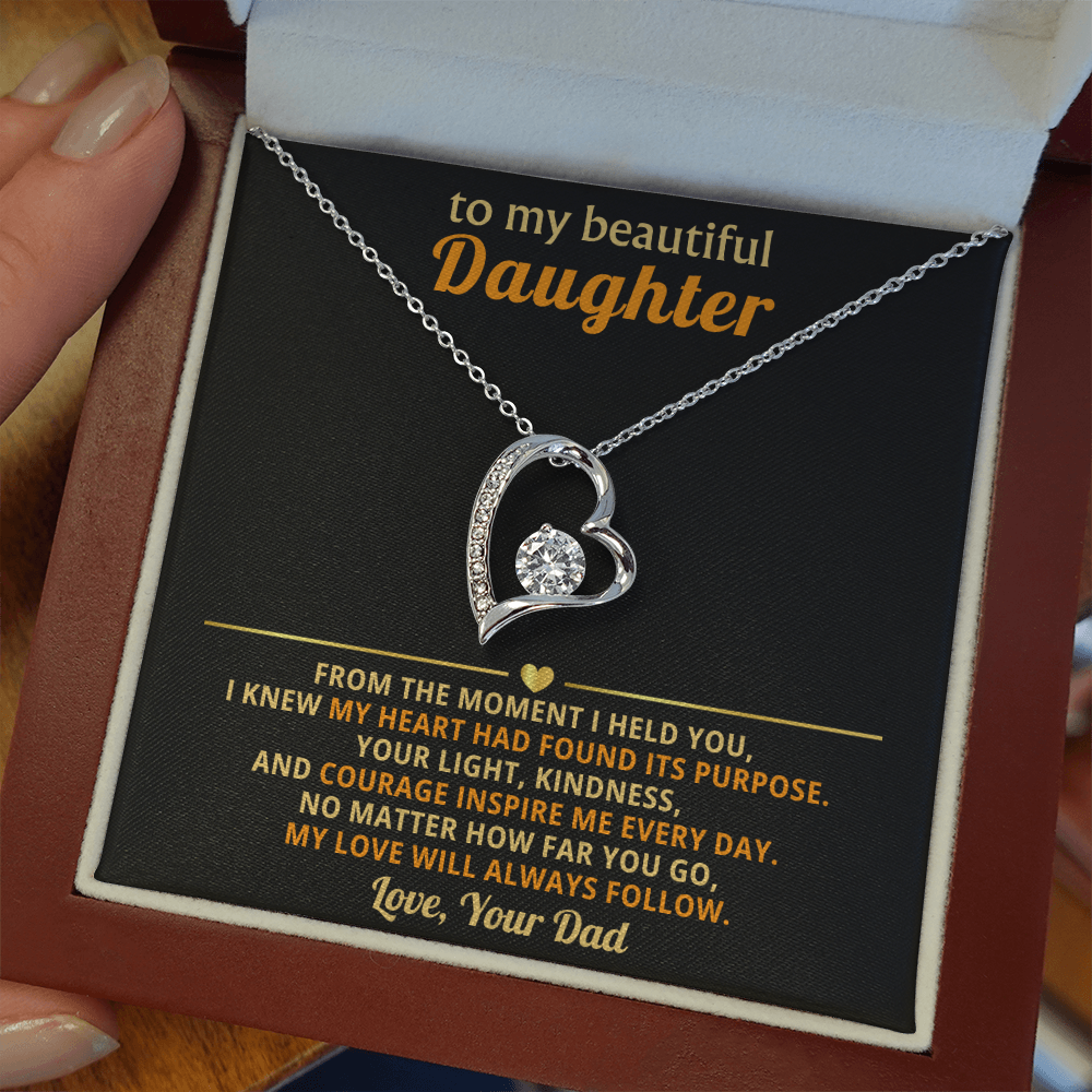 Daughter Necklace Gift Personalised Jewelry Gift From Your Dad