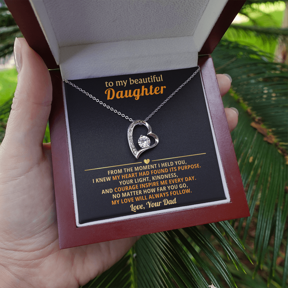 Daughter Necklace Gift Personalised Jewelry Gift From Your Dad