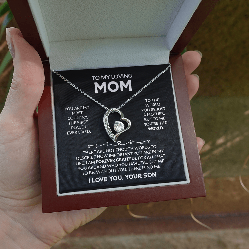 To My Loving Mom - The Perfect Necklace Gift  Set For Your Mother