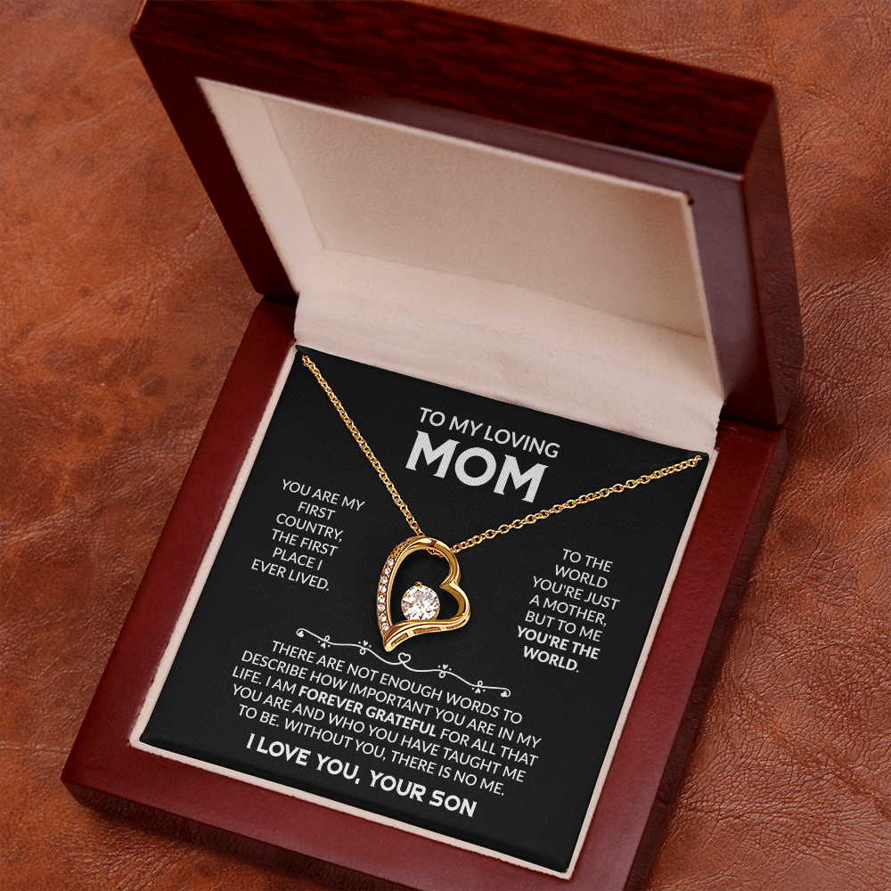 To My Loving Mom - The Perfect Necklace Gift  Set For Your Mother
