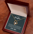 To My Bonus Daughter Beautiful Heart Necklace for Daughter-In-Law