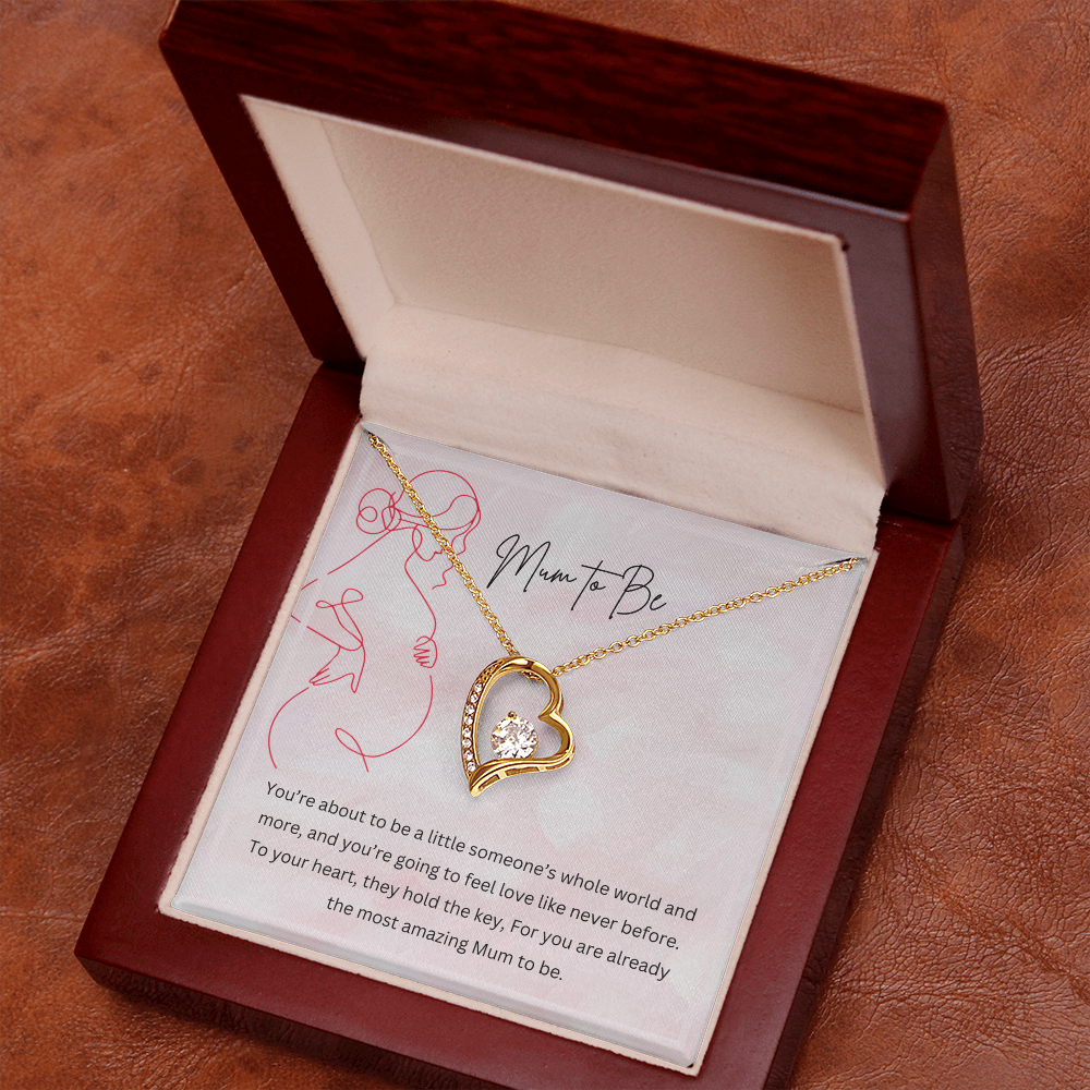 Mum to Be - Necklace Gift for New Mother Personalised Message Card