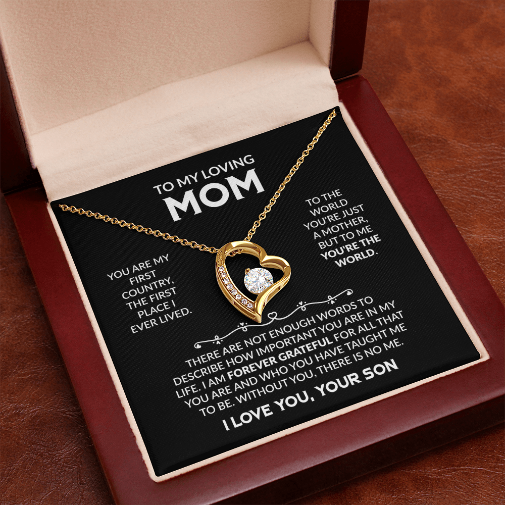 To My Loving Mom - The Perfect Necklace Gift  Set For Your Mother