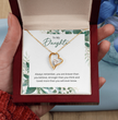 Silver Heart Necklace For Daughter -Gift Jewellery from Mum, Dad with Message Card & Gift Box