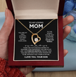 To My Loving Mom - The Perfect Necklace Gift  Set For Your Mother