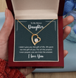 To My Bonus Daughter Beautiful Heart Necklace for Daughter-In-Law