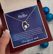 To My Mother - Sterling Silver Necklace Personalised Gift With A Custom Message Card - Gift from Son / Daughter For Mum