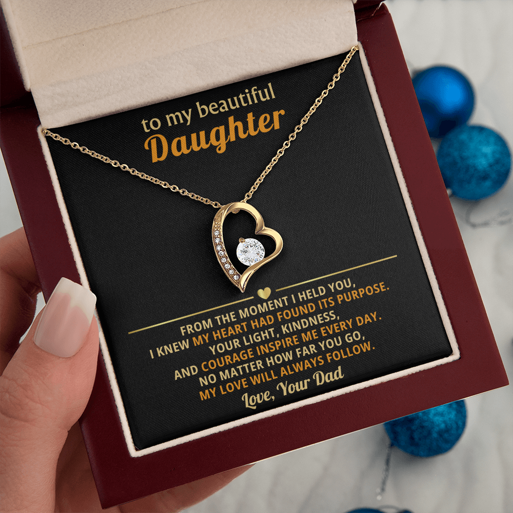 Daughter Necklace Gift Personalised Jewelry Gift From Your Dad