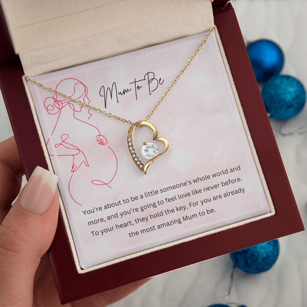 Mum to Be - Necklace Gift for New Mother Personalised Message Card