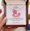 To My Mother Heart Shape Necklace Beautifully Gift Boxed