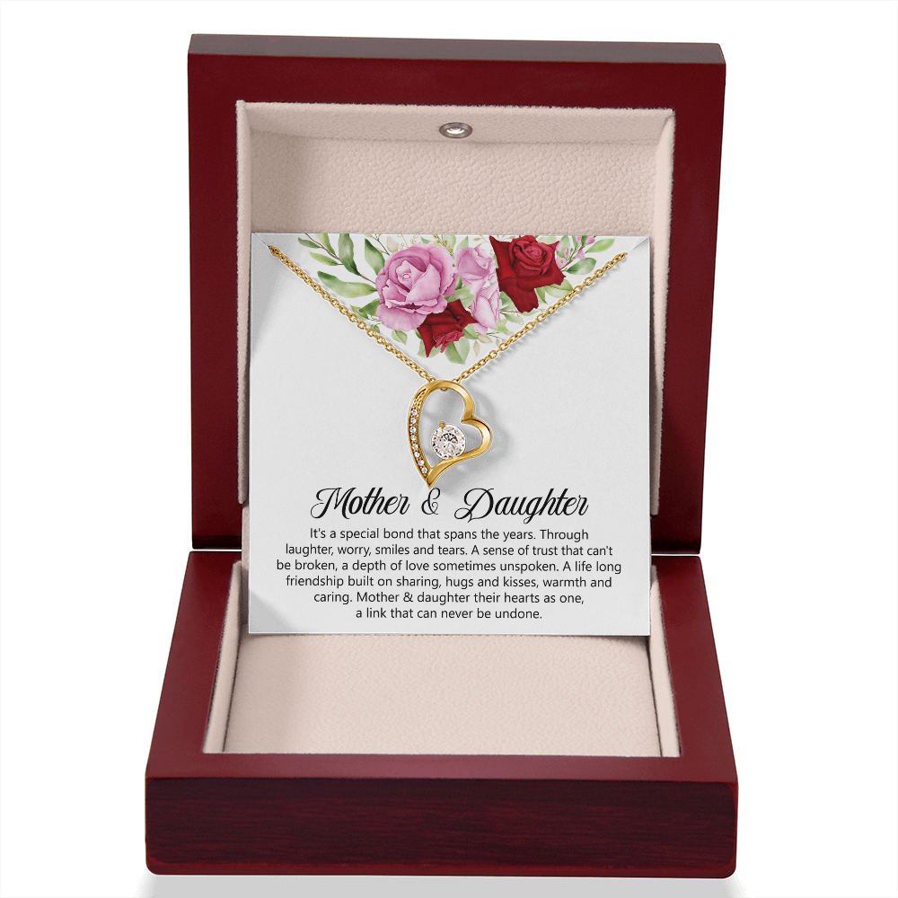 Mother & Daughters Heart Necklace Mother's Day Gift