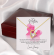 To My Mother Heart Shape Necklace Beautifully Gift Boxed