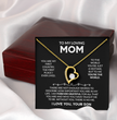 To My Loving Mom - The Perfect Necklace Gift  Set For Your Mother
