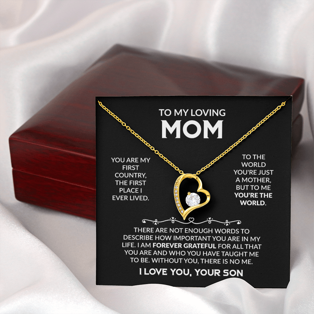To My Loving Mom - The Perfect Necklace Gift  Set For Your Mother