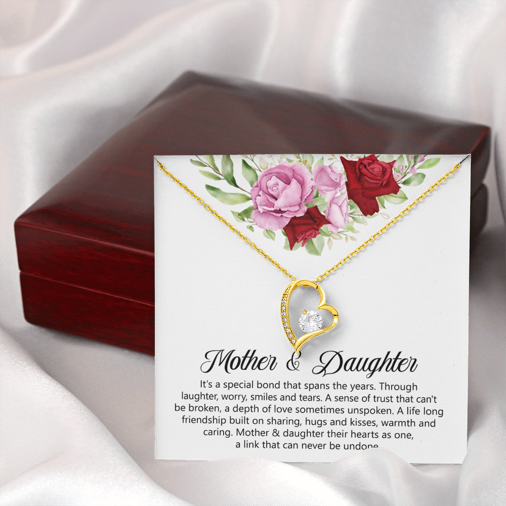 Mother & Daughters Heart Necklace Mother's Day Gift