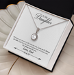 To My Daughter Love Dad - Beautiful Eternal Hope Gift Boxed Necklace