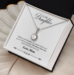 To My Daughter Love Mom - Beautiful Eternal Hope Gift Boxed Necklace
