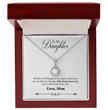 To My Daughter Love Mom - Beautiful Eternal Hope Gift Boxed Necklace