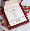 To My Daughter Love Dad - Beautiful Eternal Hope Gift Boxed Necklace