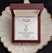 To My Daughter Love Mom - Beautiful Eternal Hope Gift Boxed Necklace