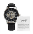 To My Soumate - Mens Quartz Watch with Personalized Message Card Boxed