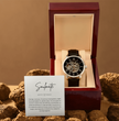 To My Soumate - Mens Quartz Watch with Personalized Message Card Boxed