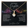 Gift For Musical Daughter - Sterling Silver Musical Note Necklace - Daughter Necklace - Personalised Gift From Mum and Dad - Mother And Daughter