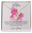 To My Mother - Sterling Silver Necklace With Personalised Custom Message Card - Gift from Son / Daughter