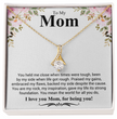 To My Mom A Beautiful Poem Necklace Gift Set