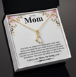 To My Mom A Beautiful Poem Necklace Gift Set