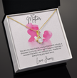 To My Mother - Sterling Silver Necklace With Personalised Custom Message Card - Gift from Son / Daughter