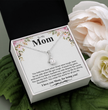 To My Mom A Beautiful Poem Necklace Gift Set