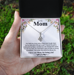 To My Mom A Beautiful Poem Necklace Gift Set