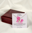 To My Mother - Sterling Silver Necklace With Personalised Custom Message Card - Gift from Son / Daughter