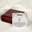 To My Mom A Beautiful Poem Necklace Gift Set