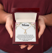 To My Mom A Beautiful Poem Necklace Gift Set