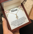To My Mom A Beautiful Poem Necklace Gift Set