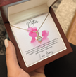 To My Mother - Sterling Silver Necklace With Personalised Custom Message Card - Gift from Son / Daughter