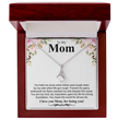 To My Mom A Beautiful Poem Necklace Gift Set